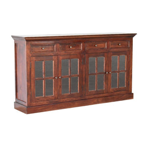 Large Cherry Glazed Sideboard | Statement Storage Cabinet | Dining & Living Furniture
