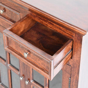 Large Cherry Glazed Sideboard | Statement Storage Cabinet | Dining & Living Furniture