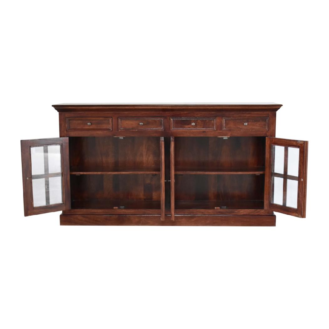 Large Cherry Glazed Sideboard | Statement Storage Cabinet | Dining & Living Furniture