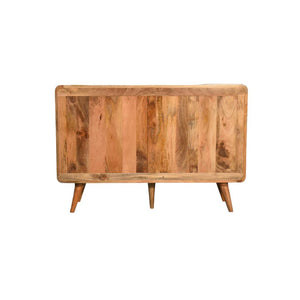Large Curved Oak-Inspired Chest | Solid Mango Wood | Soft Curved Profile