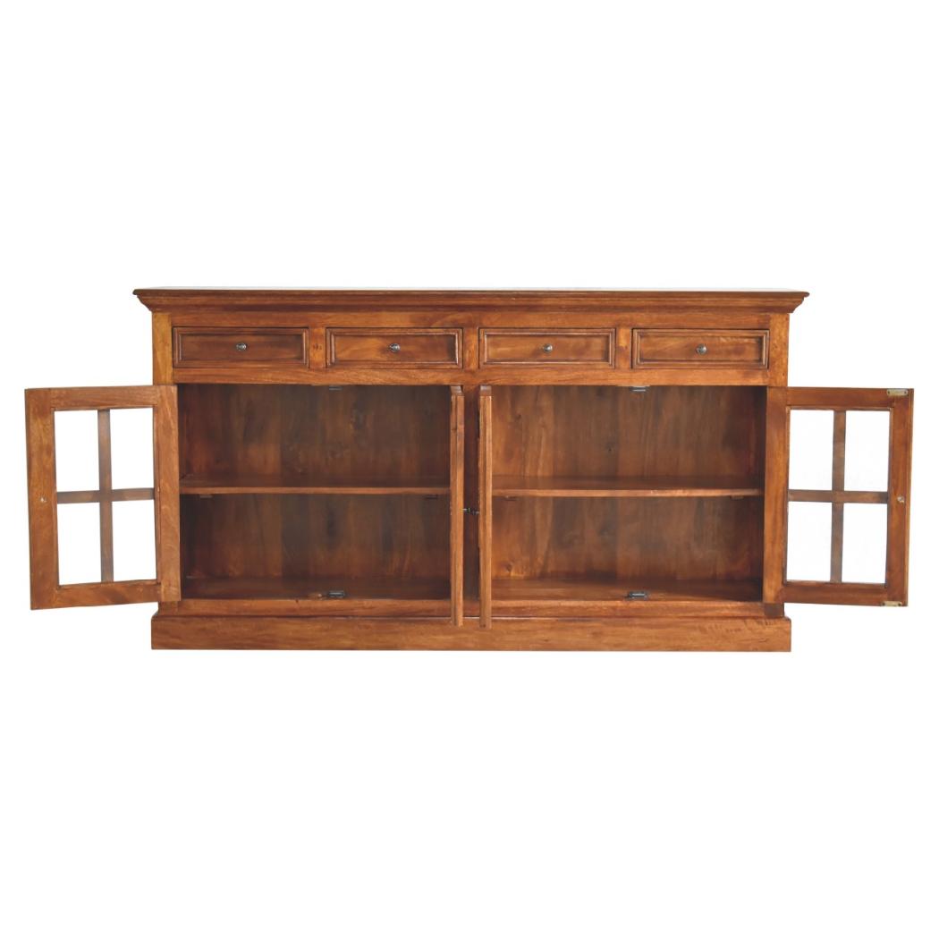 Large Glazed Sideboard | Statement Storage Cabinet | Contemporary Home Furniture