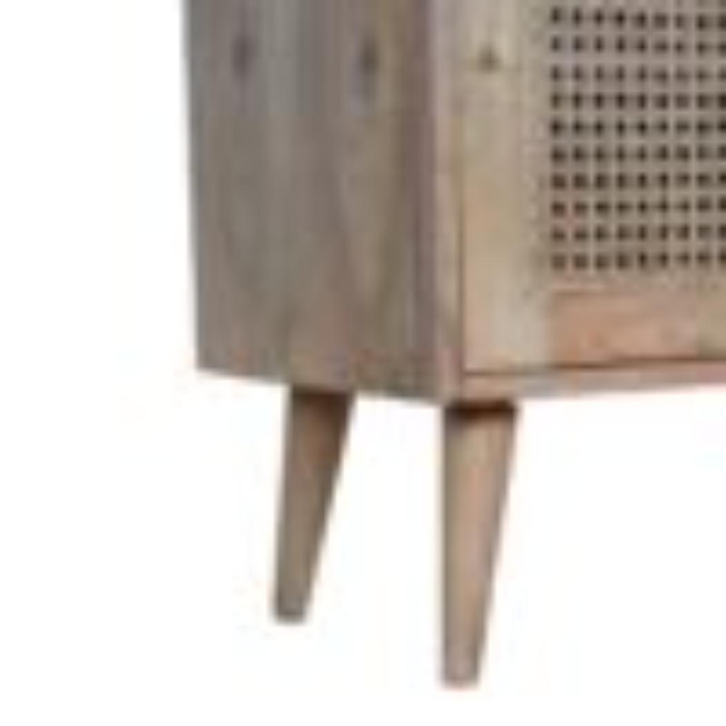 Larissa 4 Drawer Cabinet | Solid Mango Wood | Natural Finish | Compact Storage