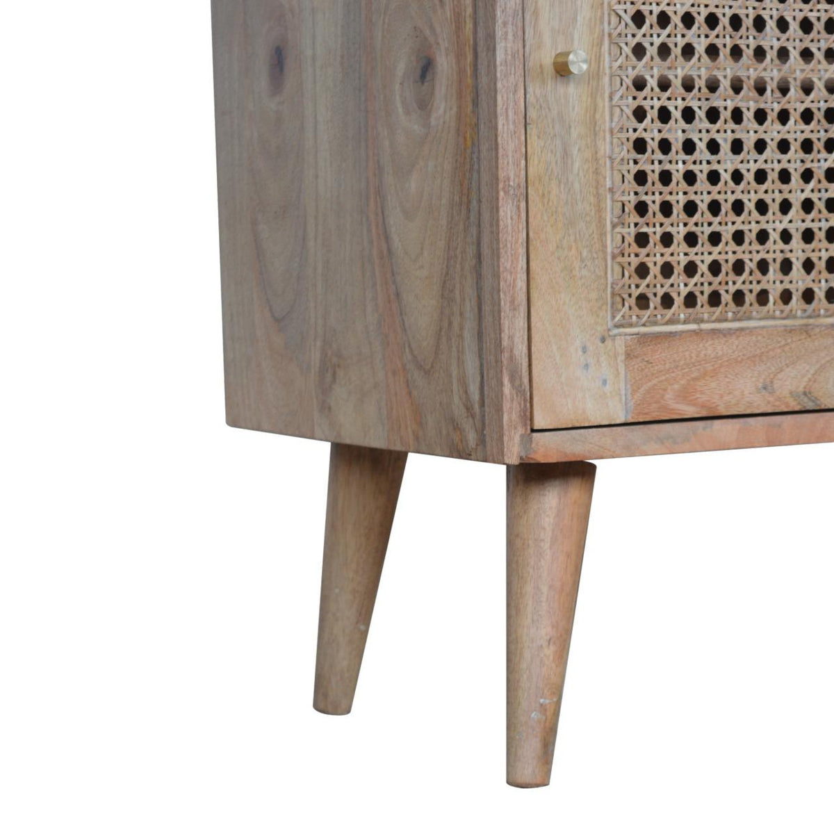 Larissa 4 Drawer Cabinet | Solid Mango Wood | Natural Finish | Compact Storage