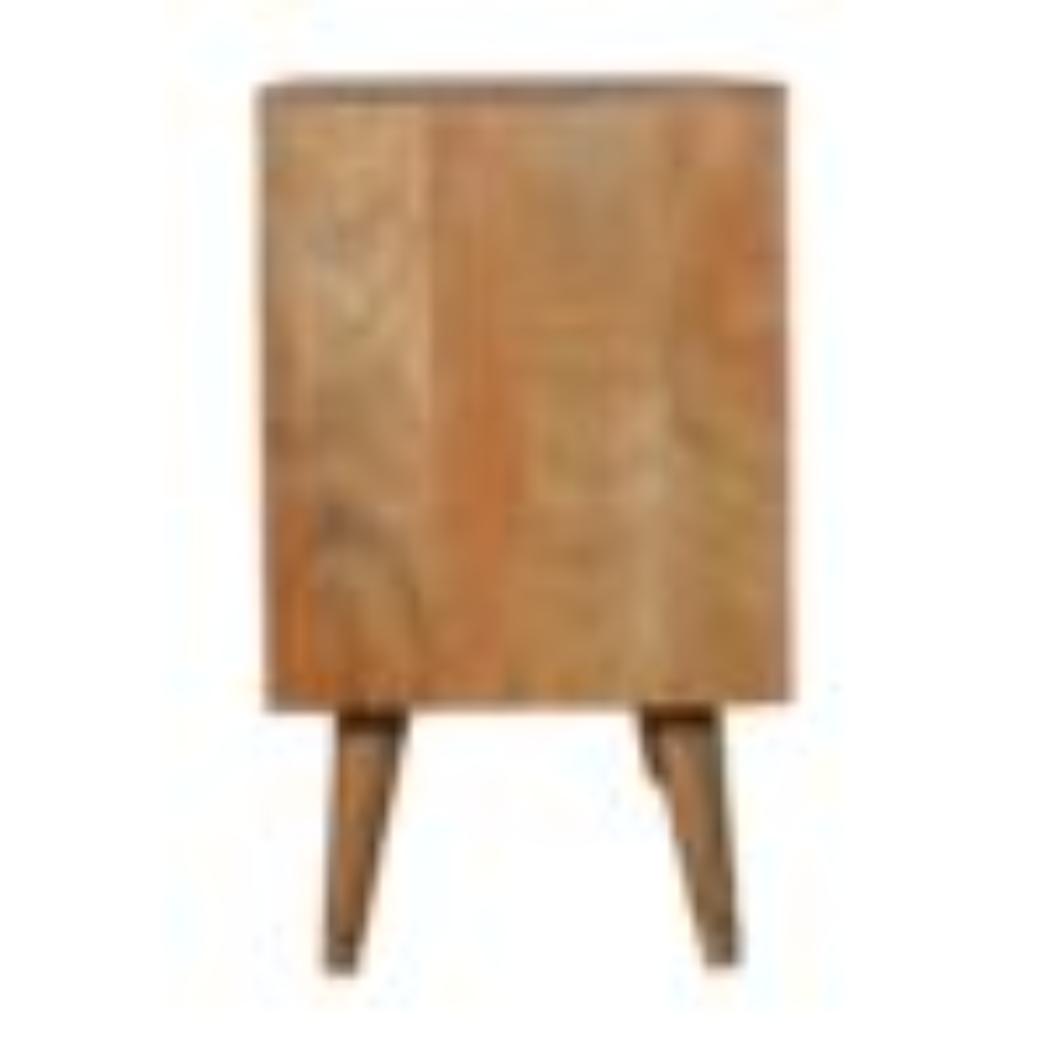 Larissa 4 Drawer Cabinet | Solid Mango Wood | Natural Finish | Compact Storage
