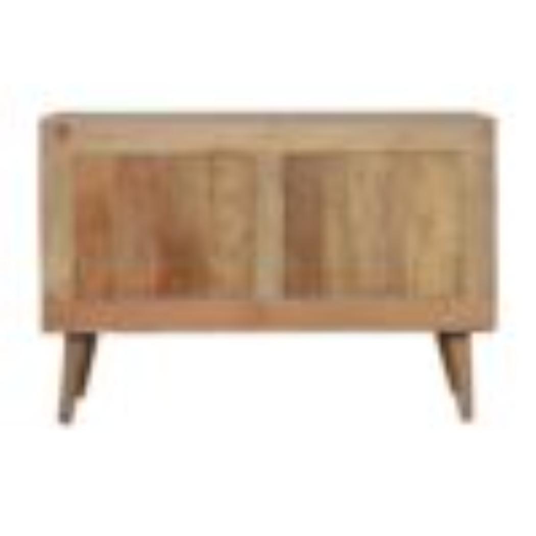 Larissa 4 Drawer Cabinet | Solid Mango Wood | Natural Finish | Compact Storage