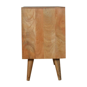 Larissa 4 Drawer Cabinet | Solid Mango Wood | Natural Finish | Compact Storage