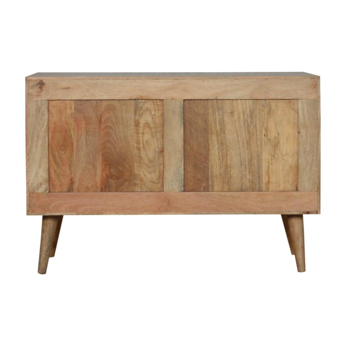 Larissa 4 Drawer Cabinet | Solid Mango Wood | Natural Finish | Compact Storage