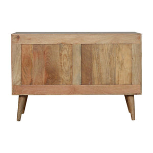 Larissa 4 Drawer Cabinet | Solid Mango Wood | Natural Finish | Compact Storage