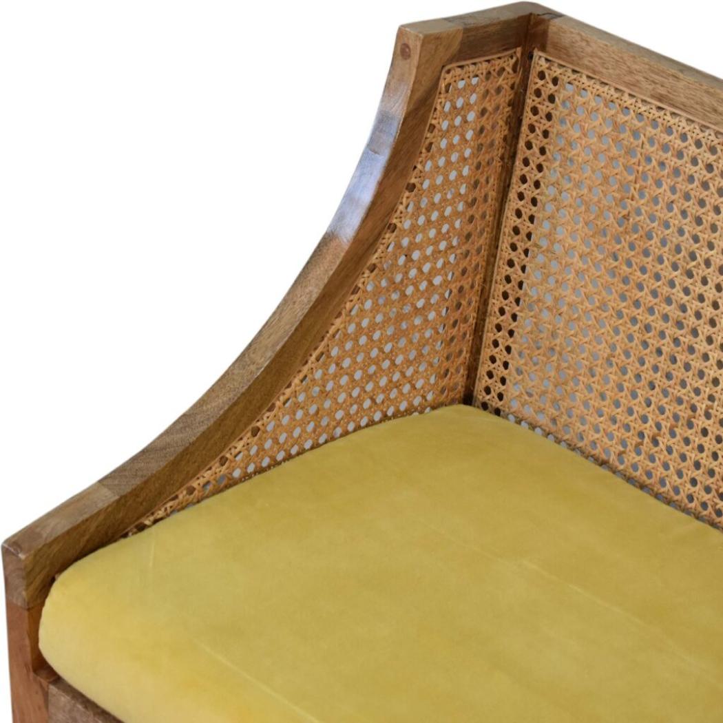 Larissa Accent Chair | Mustard Cotton Velvet | Statement Seating