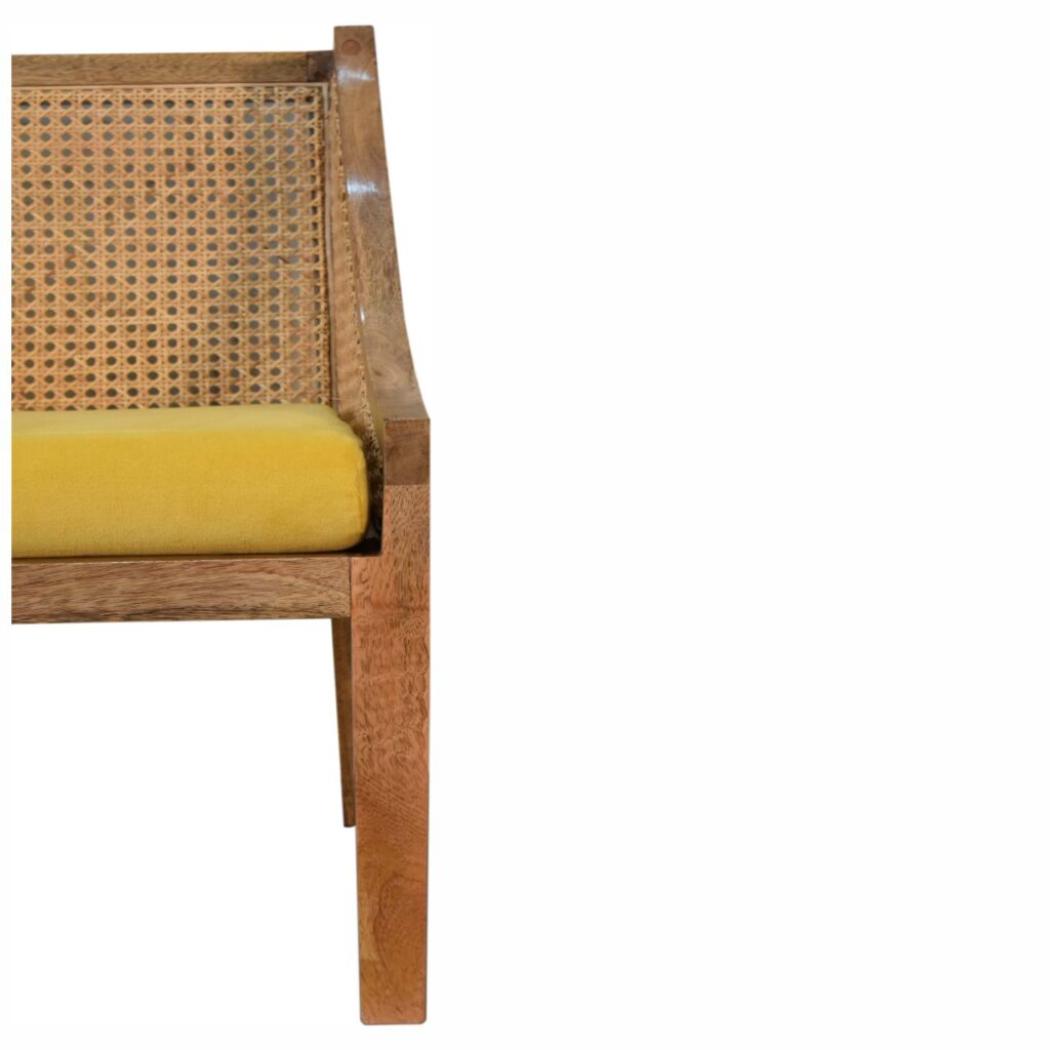 Larissa Accent Chair | Mustard Cotton Velvet | Statement Seating