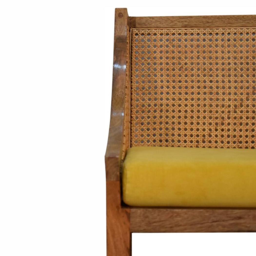Larissa Accent Chair | Mustard Cotton Velvet | Statement Seating