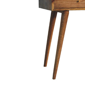 Larissa Aztec Console Table | Solid Mango Wood & Woven Detail | Natural Wood Finish | Hand-Woven Detail