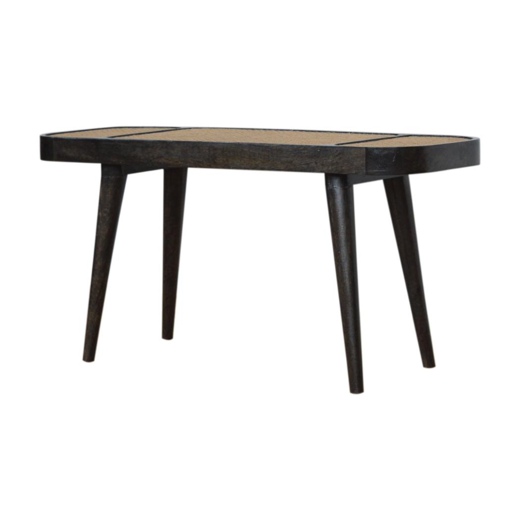 Larissa Carbon Black Bench | Dark Statement Finish | Hallway & Bedroom Seating