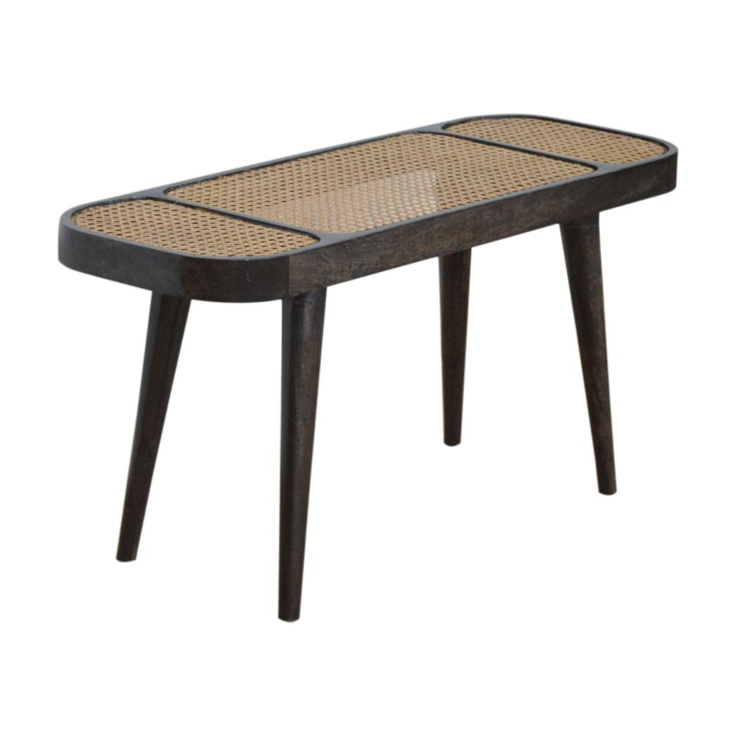 Larissa Carbon Black Bench | Dark Statement Finish | Hallway & Bedroom Seating