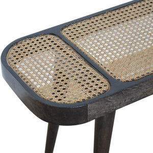 Larissa Carbon Black Bench | Dark Statement Finish | Hallway & Bedroom Seating