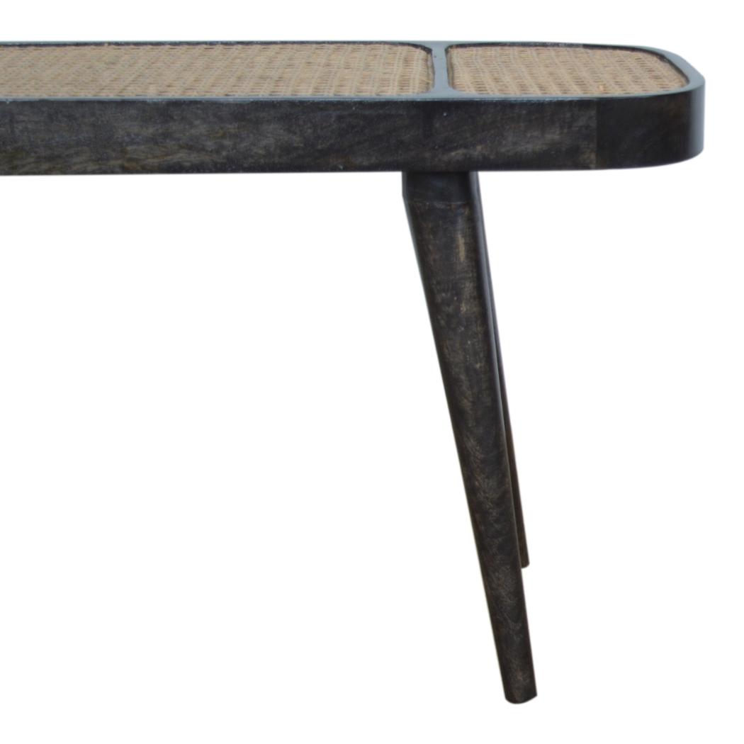 Larissa Carbon Black Bench | Dark Statement Finish | Hallway & Bedroom Seating