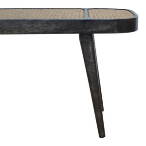 Larissa Carbon Black Bench | Dark Statement Finish | Hallway & Bedroom Seating