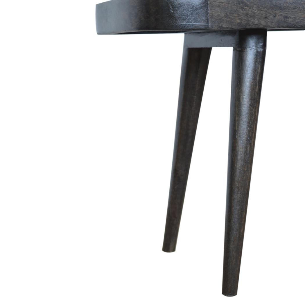 Larissa Carbon Black Bench | Dark Statement Finish | Hallway & Bedroom Seating