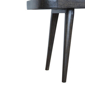 Larissa Carbon Black Bench | Dark Statement Finish | Hallway & Bedroom Seating