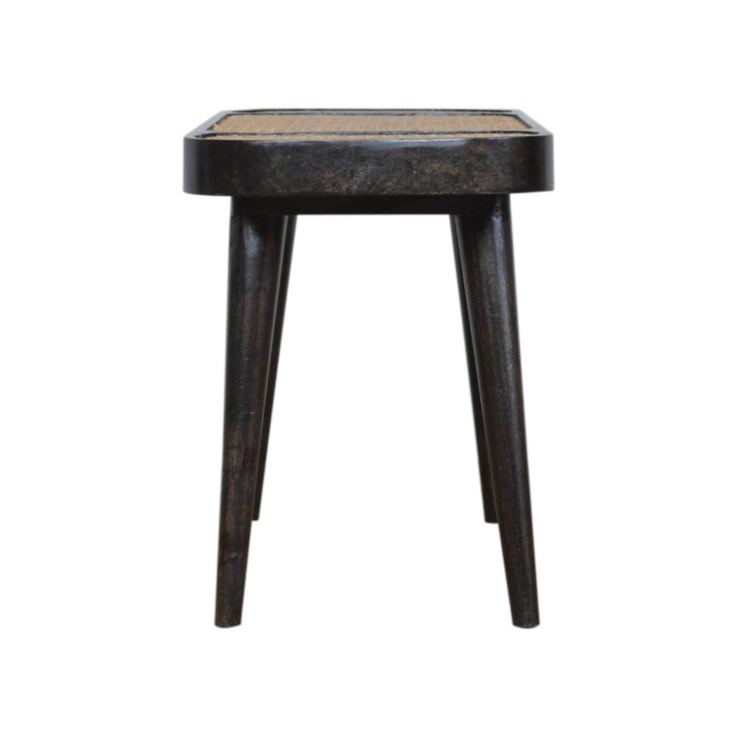 Larissa Carbon Black Bench | Dark Statement Finish | Hallway & Bedroom Seating