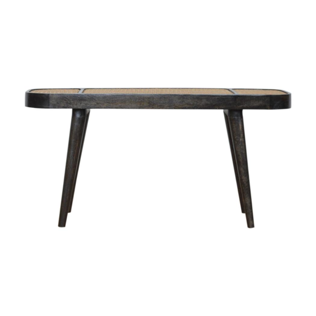 Larissa Carbon Black Bench | Dark Statement Finish | Hallway & Bedroom Seating