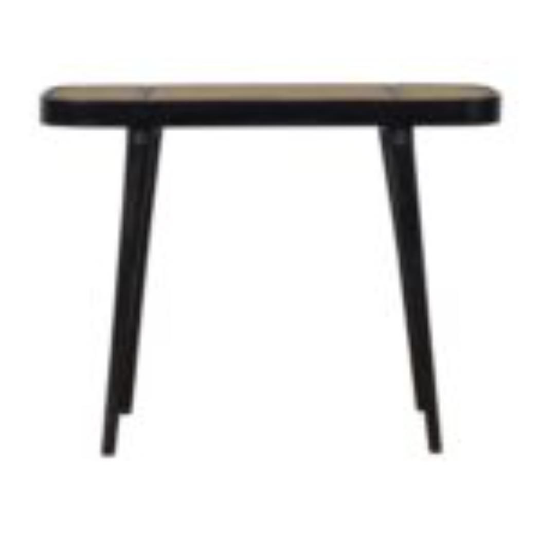 Larissa Console Table | Solid Mango Wood | Carbon Black Finish | Hallway Furniture