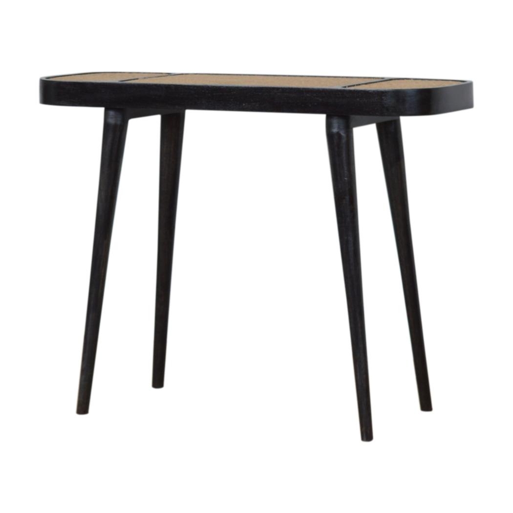 Larissa Console Table | Solid Mango Wood | Carbon Black Finish | Hallway Furniture