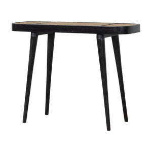 Larissa Console Table | Solid Mango Wood | Carbon Black Finish | Hallway Furniture