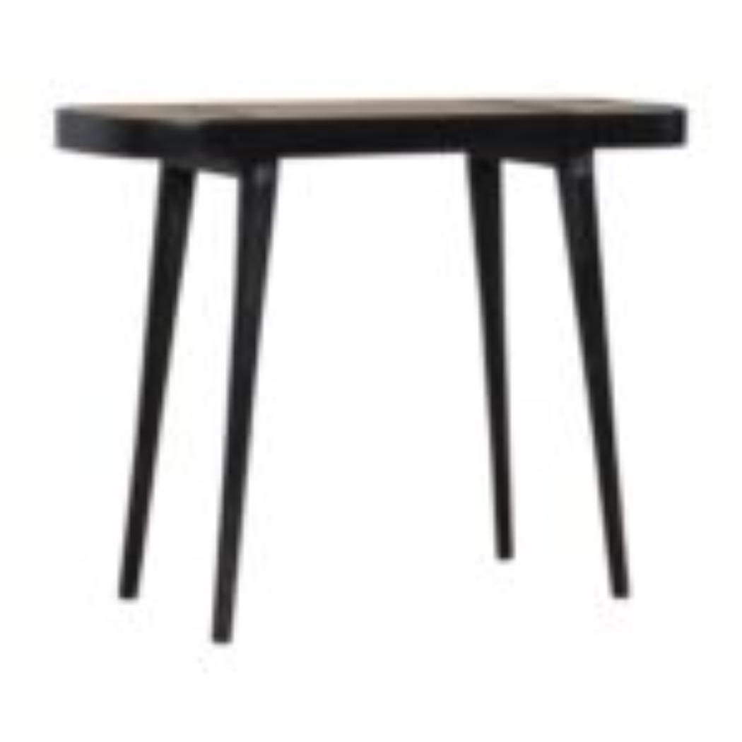 Larissa Console Table | Solid Mango Wood | Carbon Black Finish | Hallway Furniture