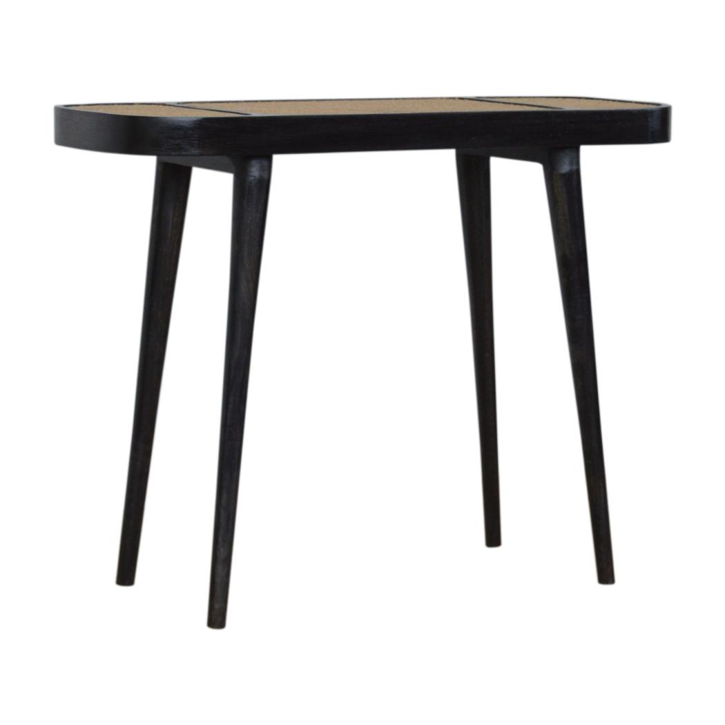 Larissa Console Table | Solid Mango Wood | Carbon Black Finish | Hallway Furniture