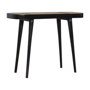 Larissa Console Table | Solid Mango Wood | Carbon Black Finish | Hallway Furniture