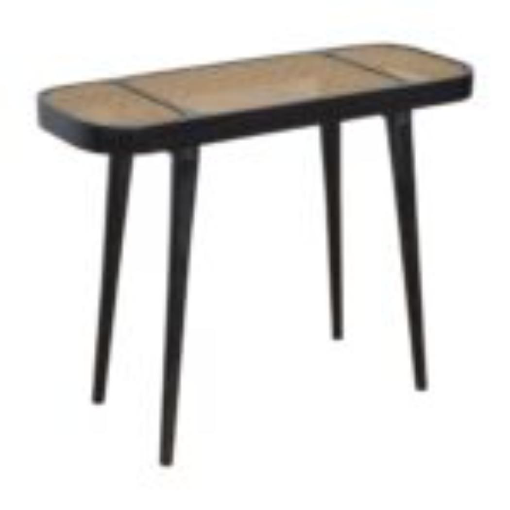 Larissa Console Table | Solid Mango Wood | Carbon Black Finish | Hallway Furniture