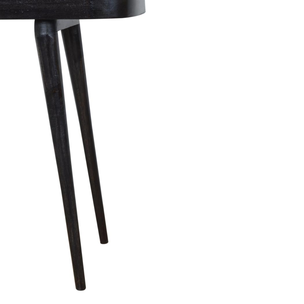 Larissa Console Table | Solid Mango Wood | Carbon Black Finish | Hallway Furniture