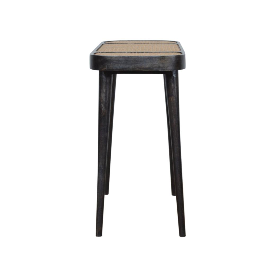 Larissa Console Table | Solid Mango Wood | Carbon Black Finish | Hallway Furniture