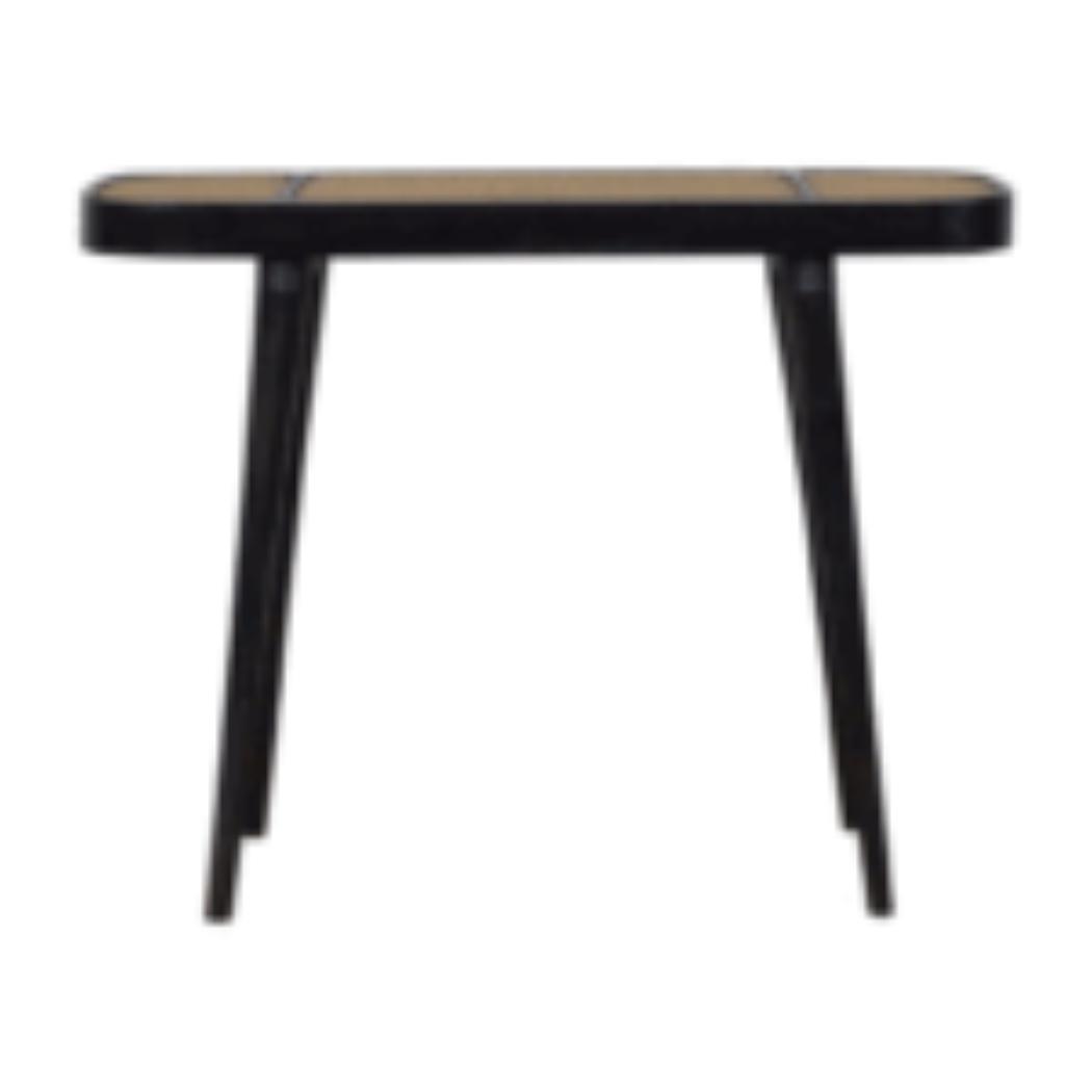 Larissa Console Table | Solid Mango Wood | Carbon Black Finish | Hallway Furniture