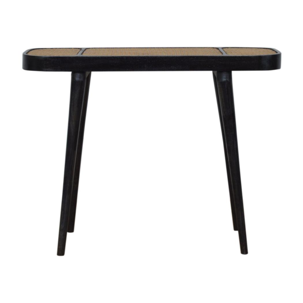 Larissa Console Table | Solid Mango Wood | Carbon Black Finish | Hallway Furniture