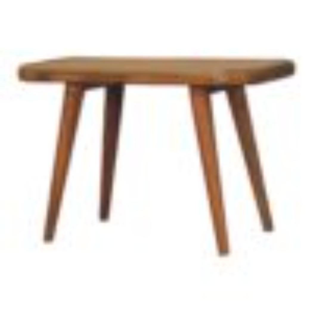 Larissa Rattan Bench | Solid Mango Wood | Oak Finish | Handwoven Rattan Seat