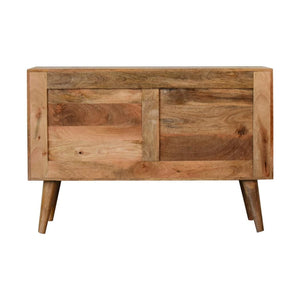Larissa Rattan Sideboard | Solid Mango Wood | Oak Finish | 3 Drawers