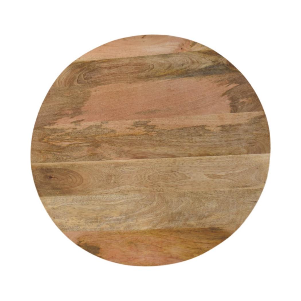 Larissa Round Coffee Table | Solid Mango Wood | Contemporary Design
