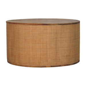 Larissa Round Coffee Table | Solid Mango Wood | Contemporary Design