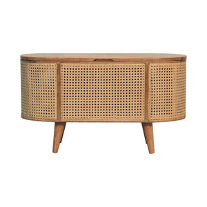 Larissa Rounded-Lid Blanket Box | Bedroom Storage Chest | Soft Curved Design