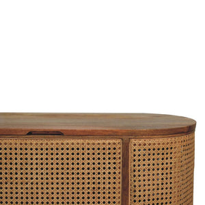 Larissa Rounded-Lid Blanket Box | Bedroom Storage Chest | Soft Curved Design