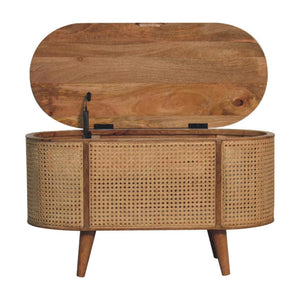 Larissa Rounded-Lid Blanket Box | Bedroom Storage Chest | Soft Curved Design