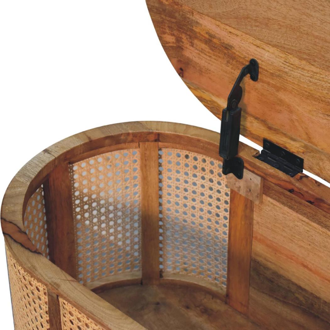 Larissa Rounded-Lid Blanket Box | Bedroom Storage Chest | Soft Curved Design