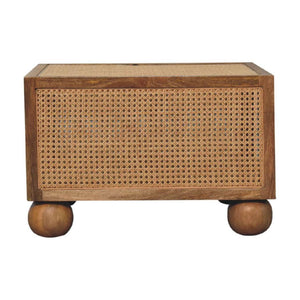 Larissa Small Rattan Coffee Table | Solid Mango Wood