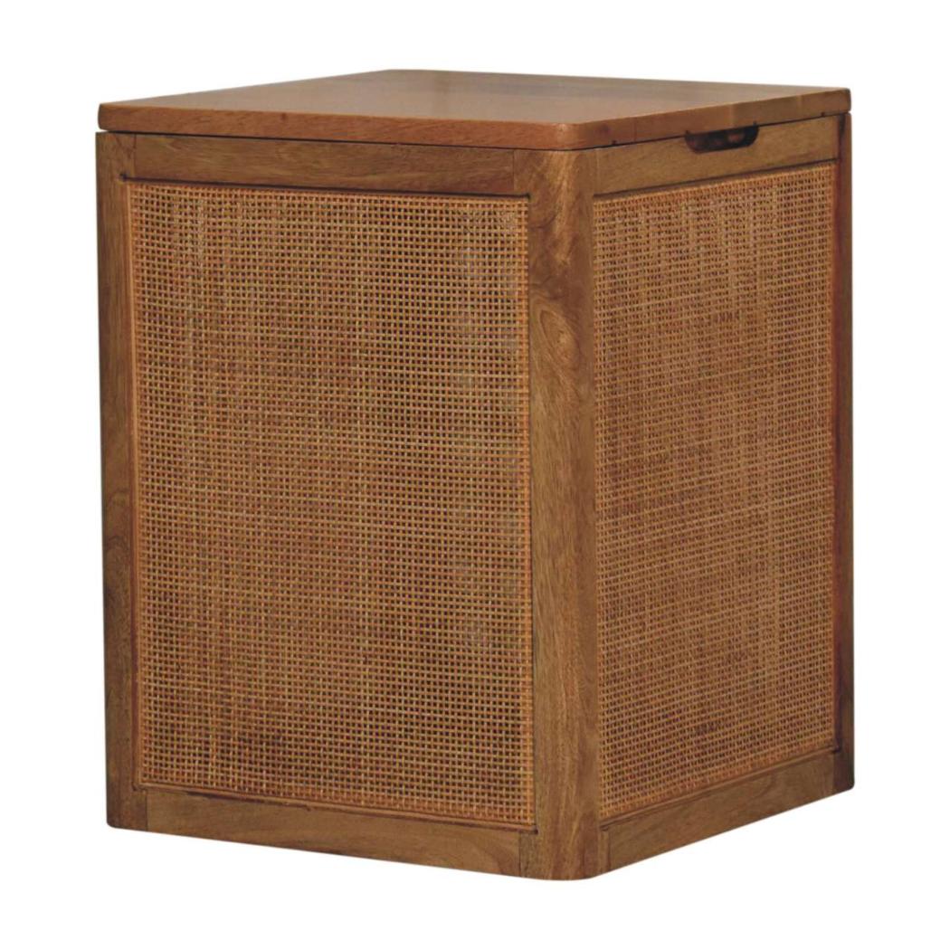 Larissa Storage Box | Solid Mango Wood | Lift-Up Blanket Chest