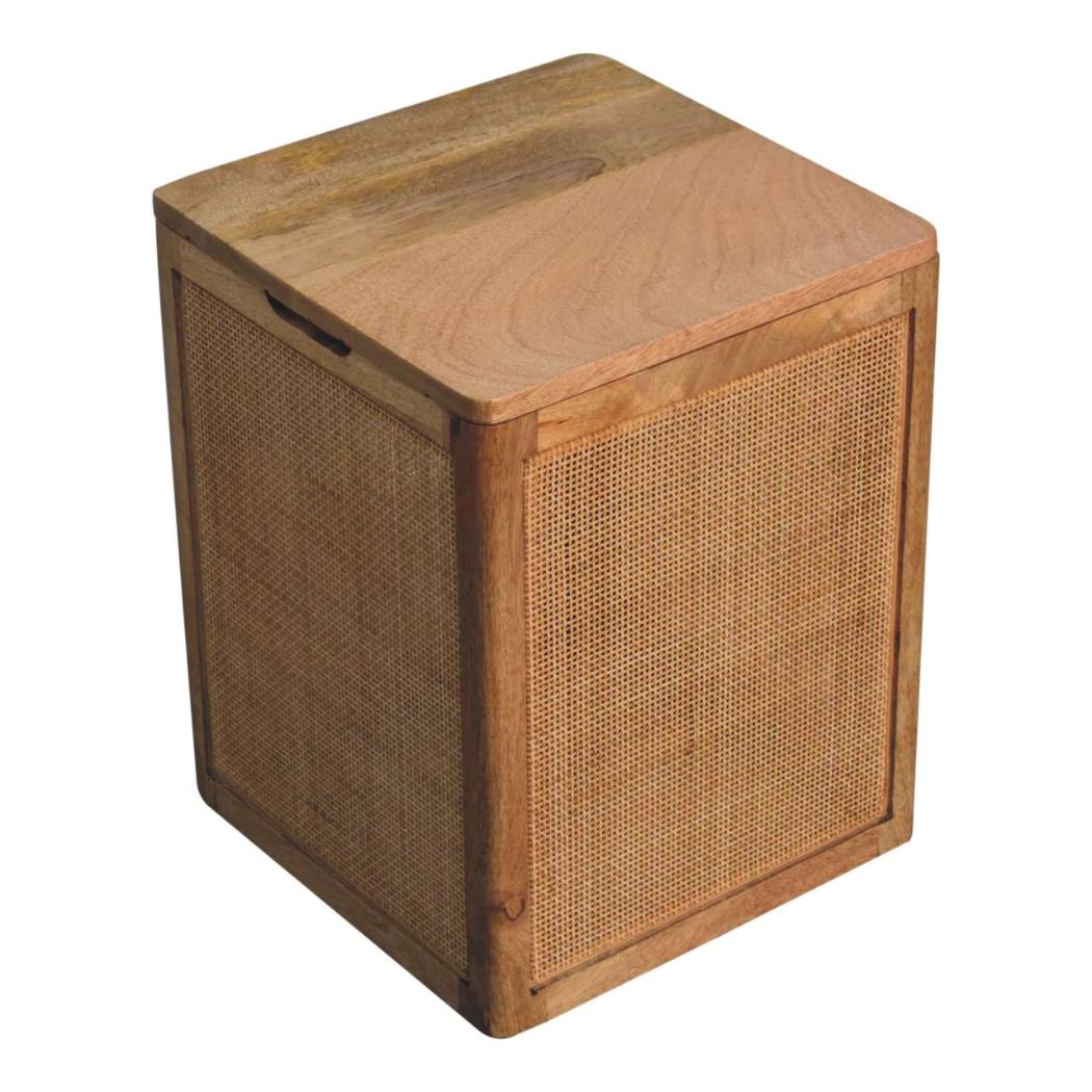 Larissa Storage Box | Solid Mango Wood | Lift-Up Blanket Chest