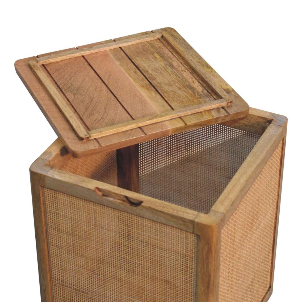 Larissa Storage Box | Solid Mango Wood | Lift-Up Blanket Chest