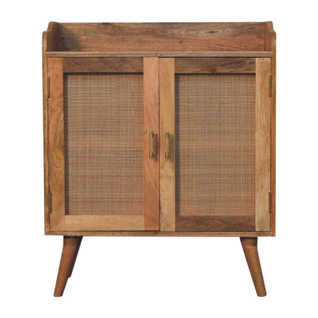 Larissa T-Bar Raised Cabinet | Elevated Storage | Sculptural Design