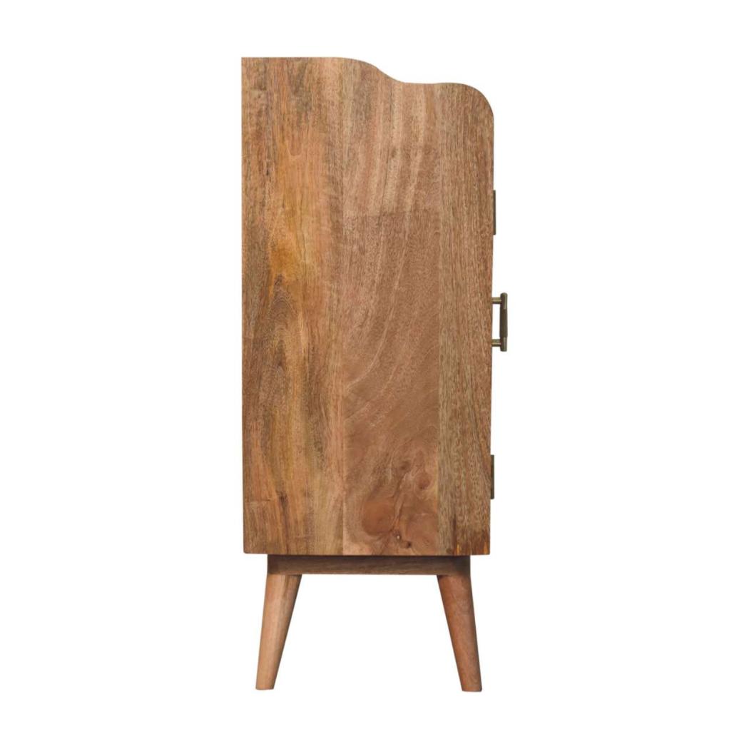 Larissa T-Bar Raised Cabinet | Elevated Storage | Sculptural Design